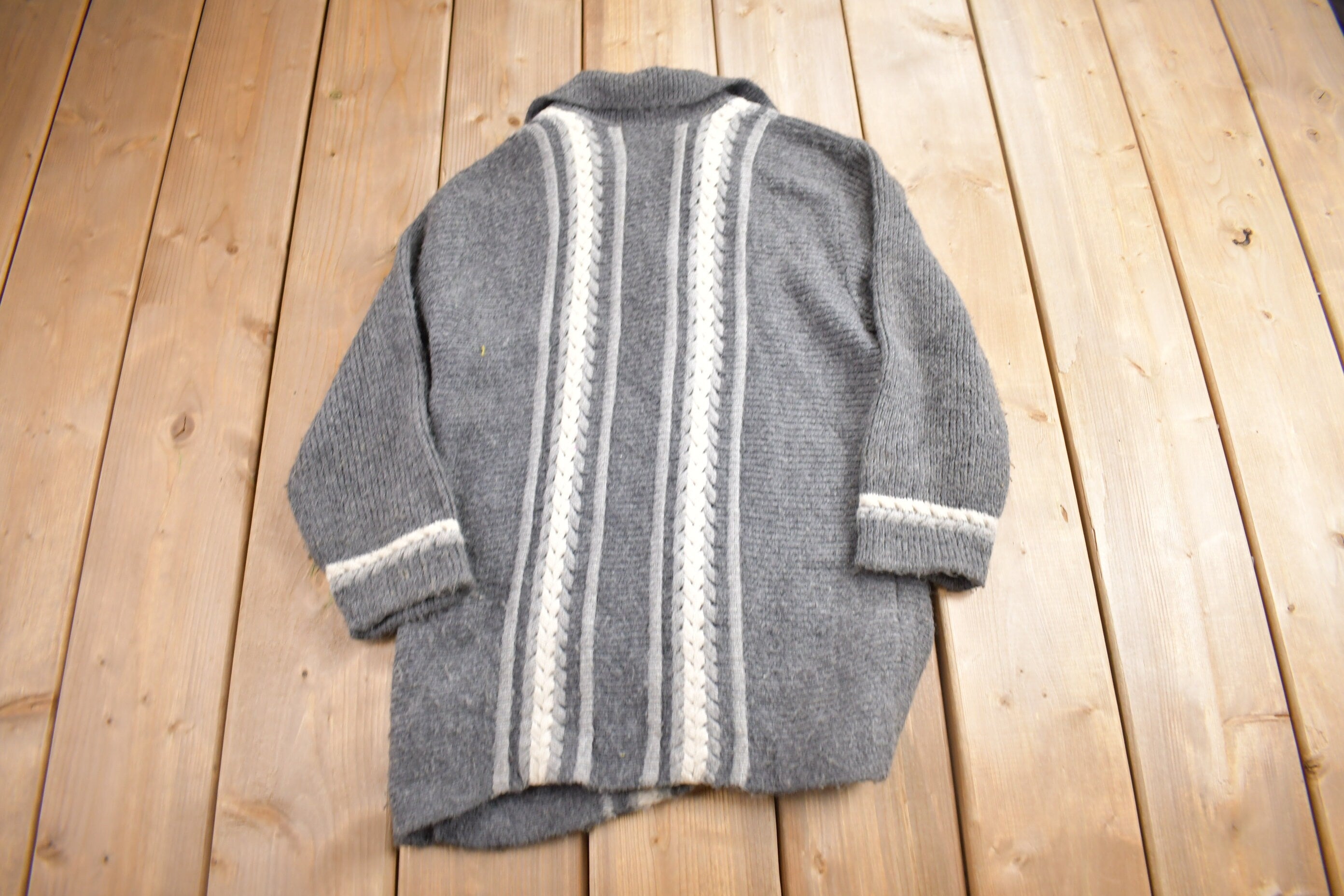 Vintage 1970s Penney's Knit Button Up Sweater