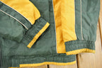 Vintage 2000s Green Bay Packers NFL Windbreaker Jacket Men's L