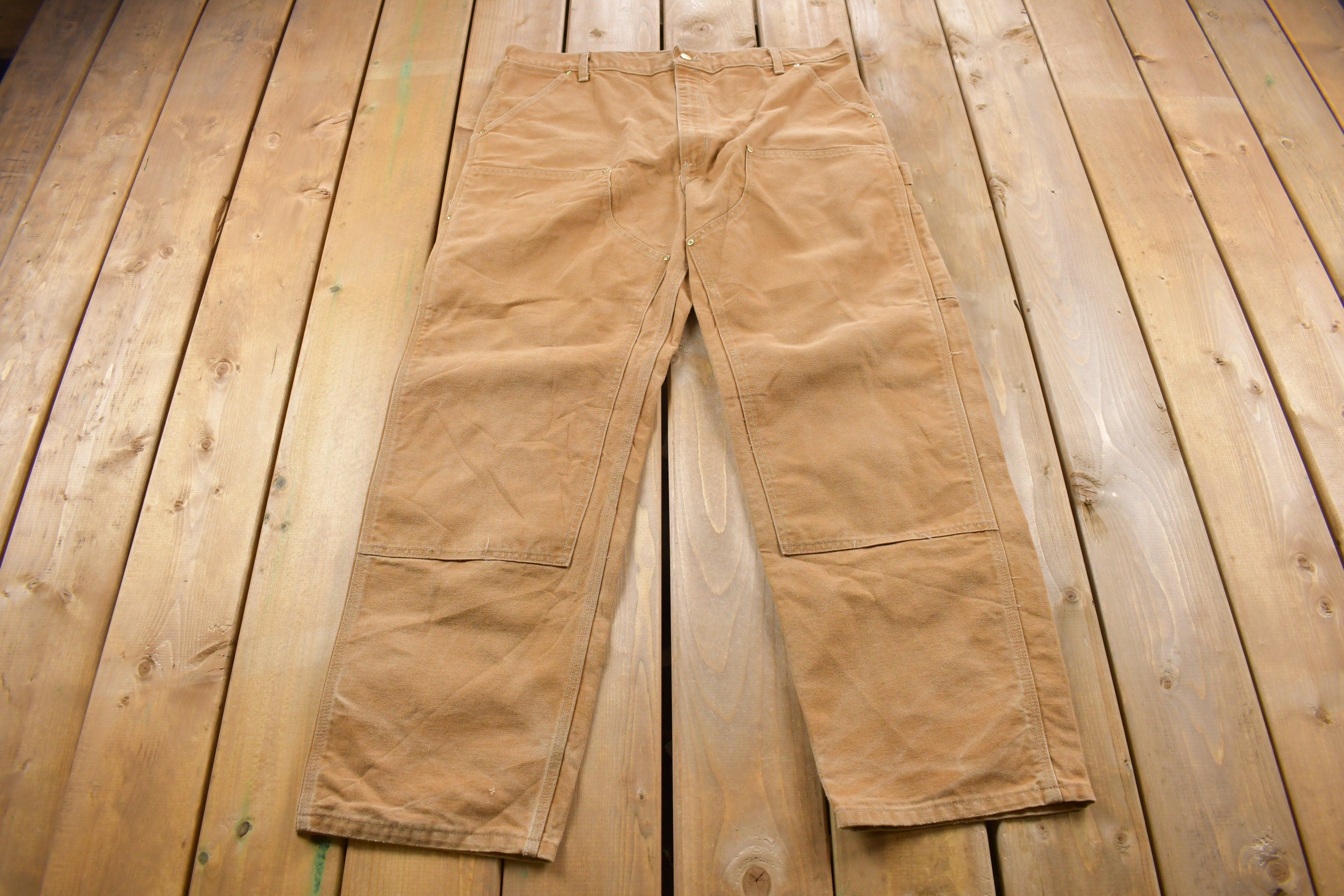 Vintage 1980s Carhartt Double Knee Work Pants Size 38 x 31