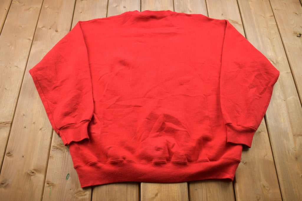 Vintage 1990s Crable Sportswear Youngstown State University Penguins Collegiate Crewneck / Made in USA / Embroidered / NCAA Sweatshirt