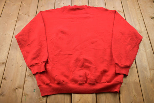 Vintage 1990s Crable Sportswear Youngstown State University Penguins Collegiate Crewneck / Made in USA / Embroidered / NCAA Sweatshirt