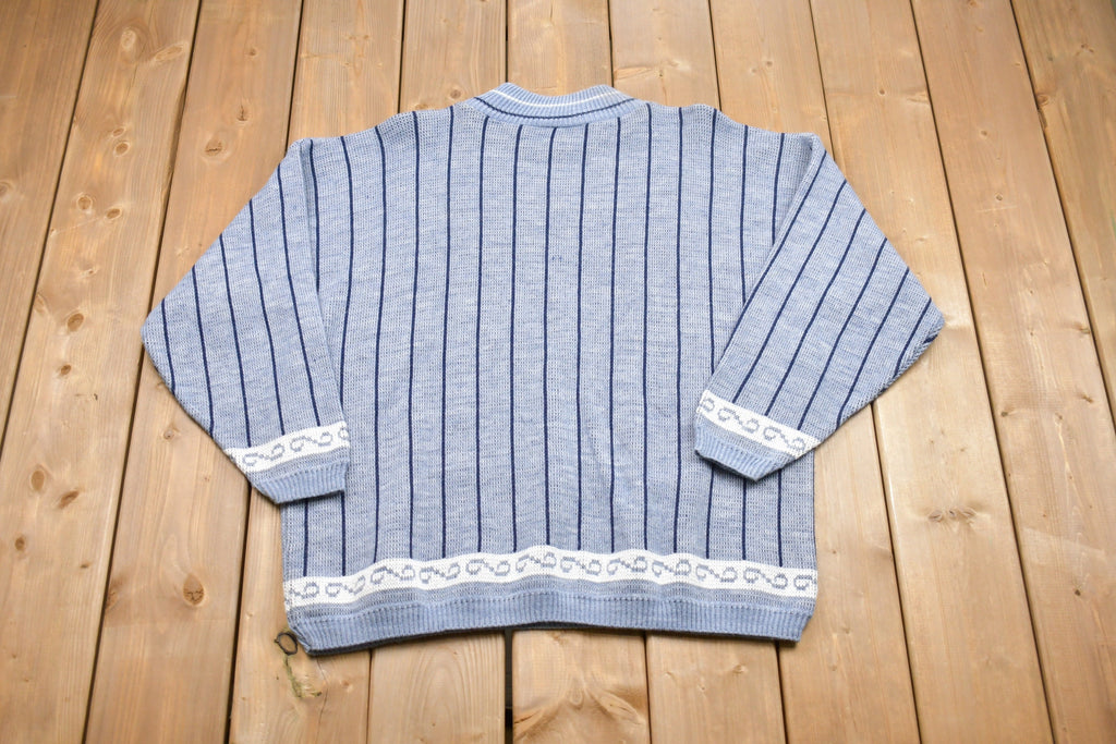 Vintage Knitted Village Fair Sweater