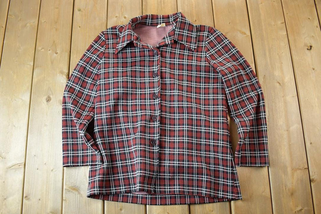 Vintage 1990s Plaid Button Up Shirt