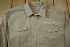 Vintage Y2K Carhartt "Aqua" Pearl Snap Heavy Work-shirt -2XL