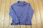 Vintage 1990s Polo Ralph Lauren Quarter Zip Sweatshirt Made In USA
