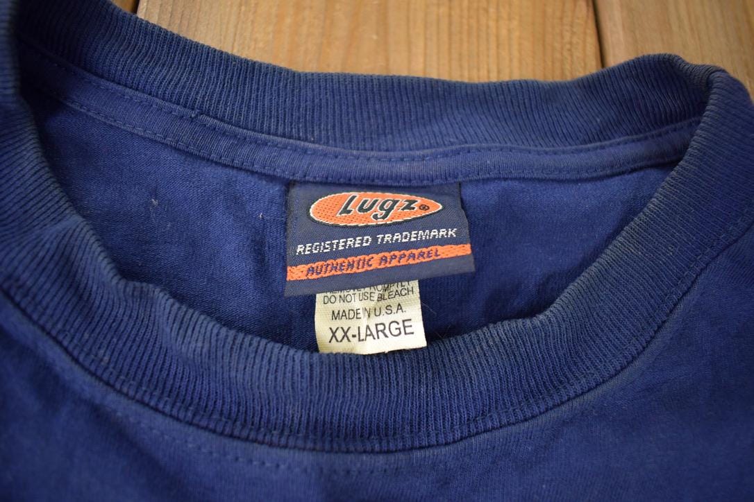 Vintage 1990s Lugz Athletic League Graphic T Shirt Made In USA