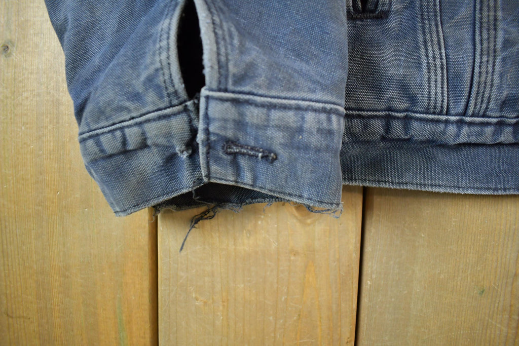 Vintage 1990s Carhartt Distressed Sun Faded Trucker Jacket Men's 3XL
