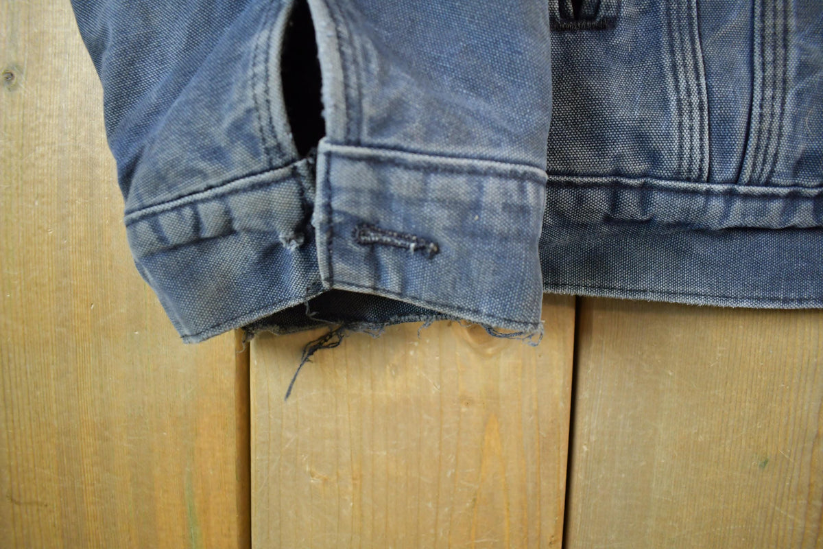 Vintage 1990s Carhartt Distressed Sun Faded Trucker Jacket Men's 3XL