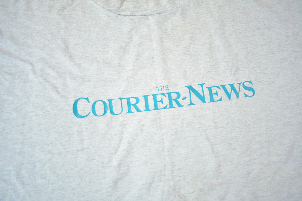 Vintage 1990s The Courier News Single Stitch Graphic T-Shirt Made In USA