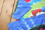 Vintage 1990s Donald Duck Mickeys Philarmagic Doubled Sided Tye Dye Disney T-Shirt AOP