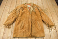 Vintage 1990s Niki Beige Suede Fringe Jacket