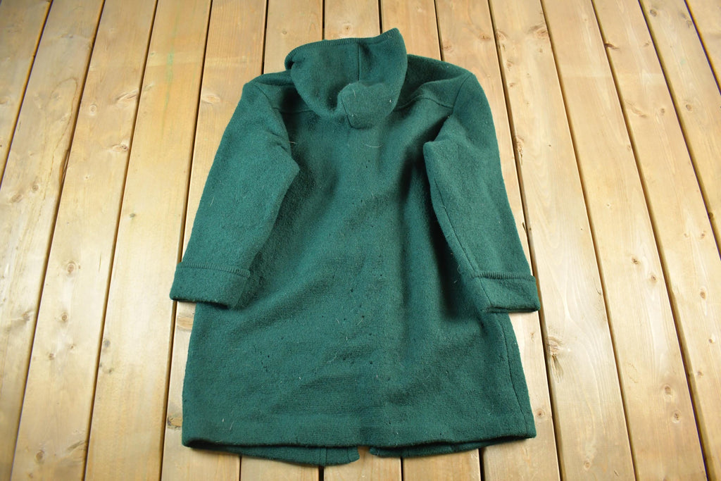 Vintage 1990s The Eagle's Eye Wool Full Length Over Coat Men's Small