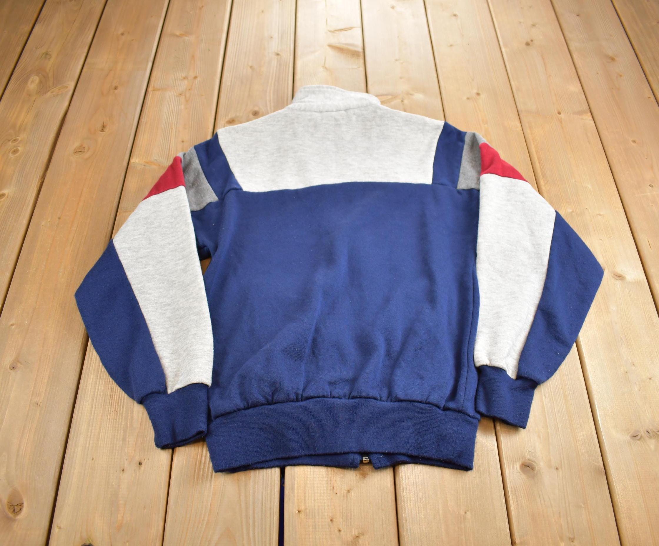 Vintage 1990s BOG Sports Color Block Zip Up Made In USA