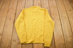 Vintage 1980s Scotch Nap By Old Colony Yellow Knitted Crewneck Sweater