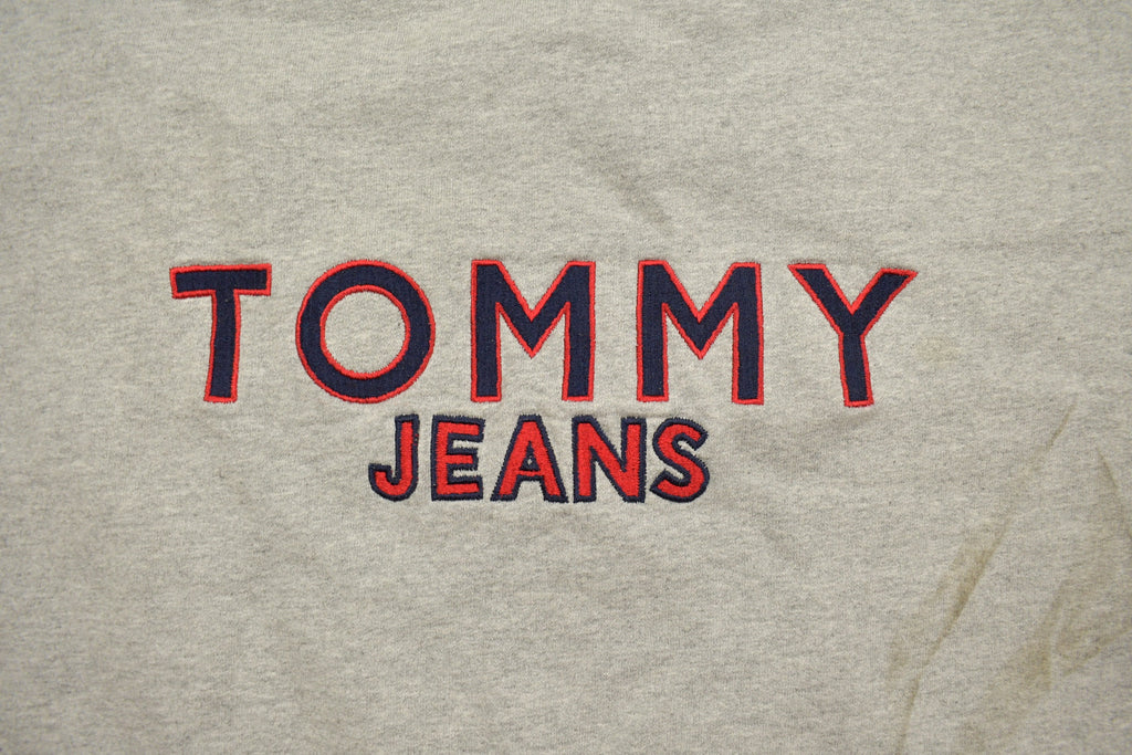 Vintage 1990s Grey Tommy Jeans Crewneck Sweatshirt