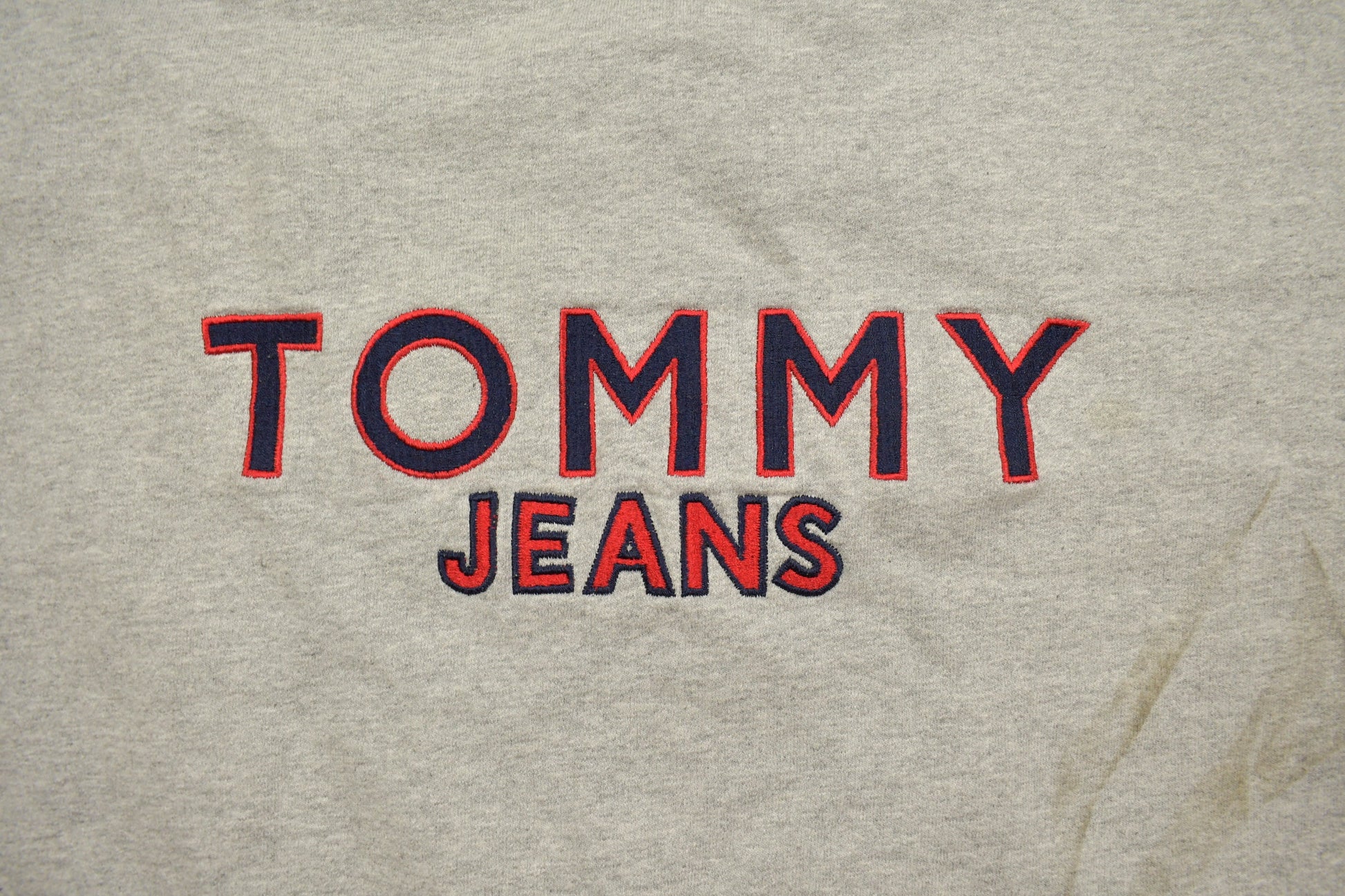 Vintage 1990s Grey Tommy Jeans Crewneck Sweatshirt