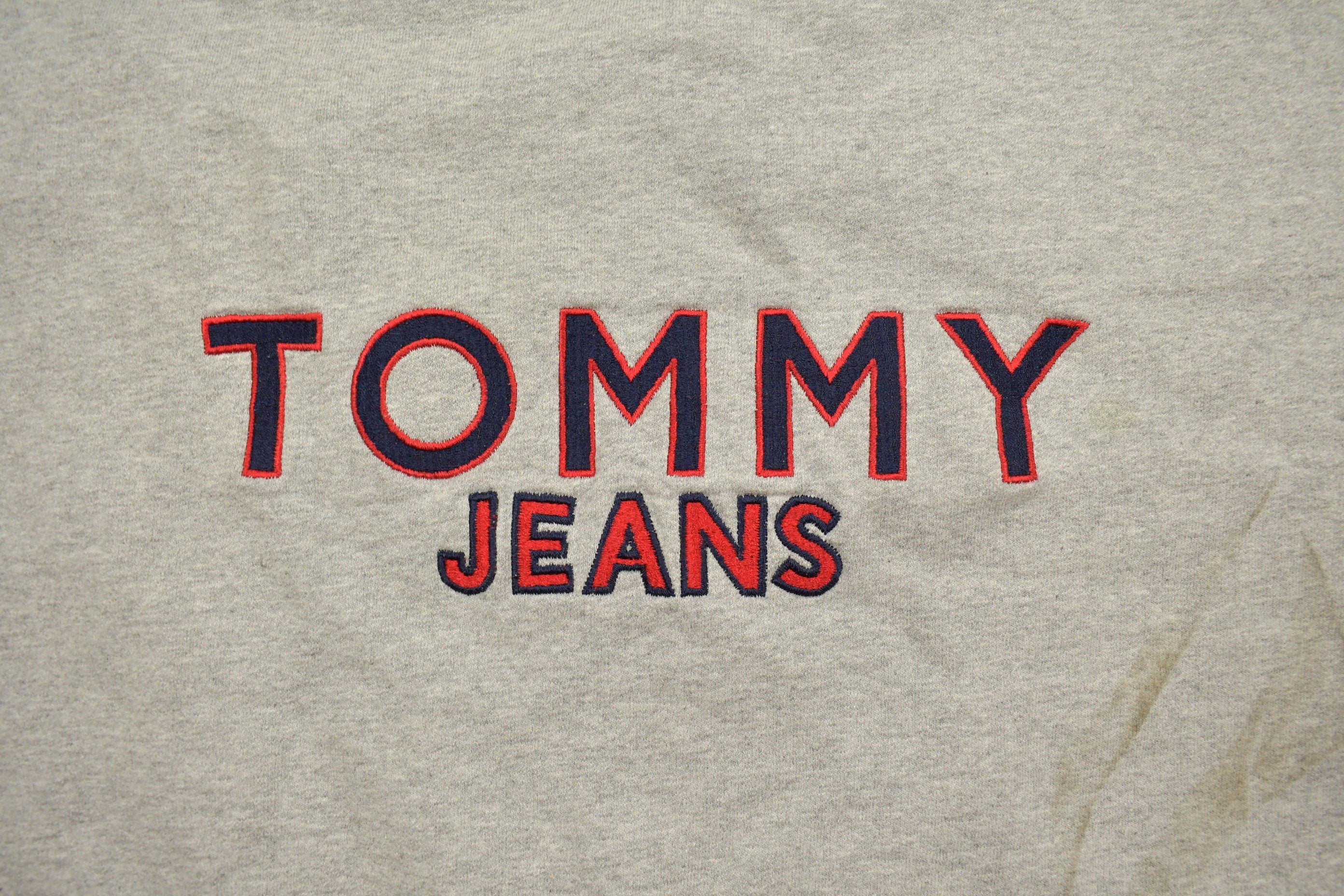 Vintage 1990s Grey Tommy Jeans Crewneck Sweatshirt
