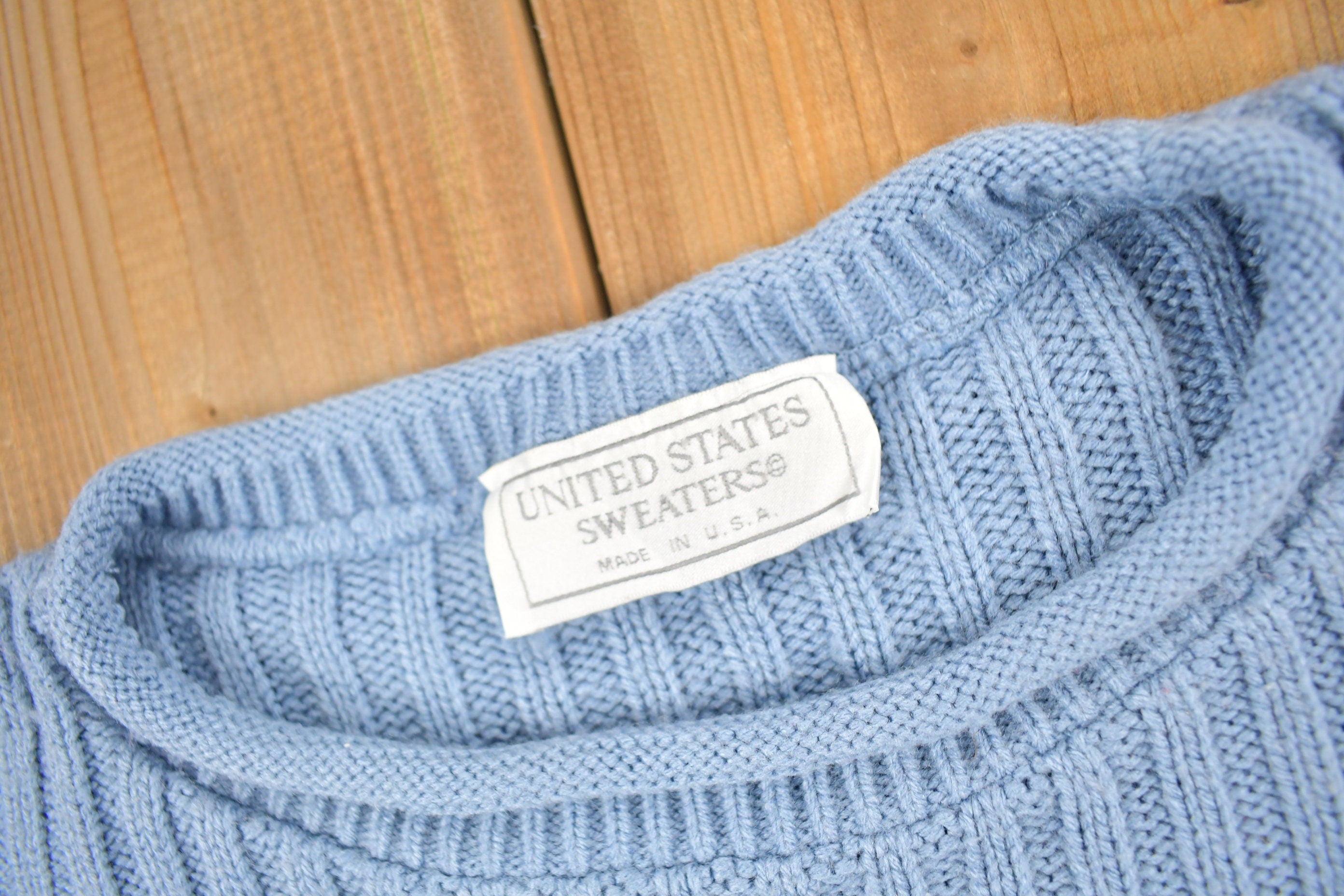Vintage 1990s United States Sweaters Knit Crewneck Sweater  Vintage 90s Crewneck  All Over Pattern  Made In USA
