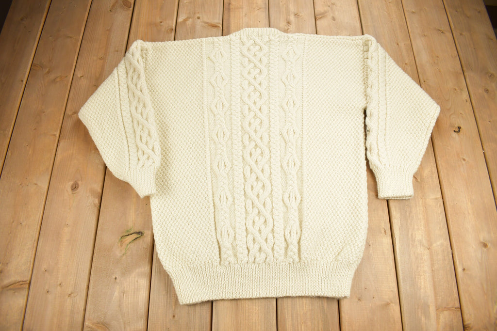 Vintage 1980s Blarney Woolen Mills Cable Knit Sweater