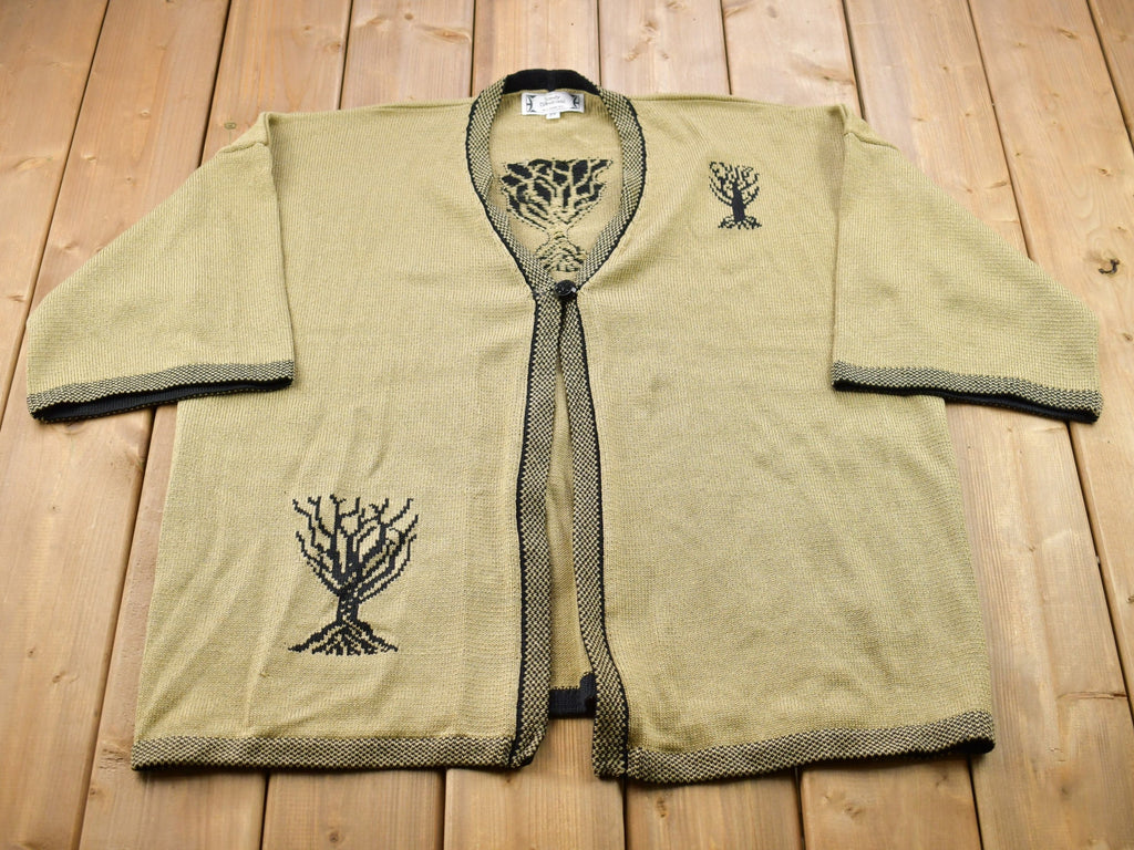Vintage 1990s Sandy D'Andrade Knitted Cardigan Sweater