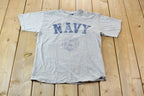 Vintage 1990s US Naval Academy Collegiate Graphic T-Shirt Made In USA
