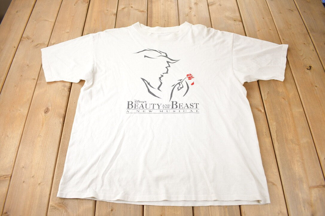 Vintage 1990s Beauty And The Beast The Princess Of Wales theatre Toronto Musical Promo T Shirt