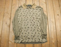 Vintage 1990s Green Long Sleeve Button Up Shirt