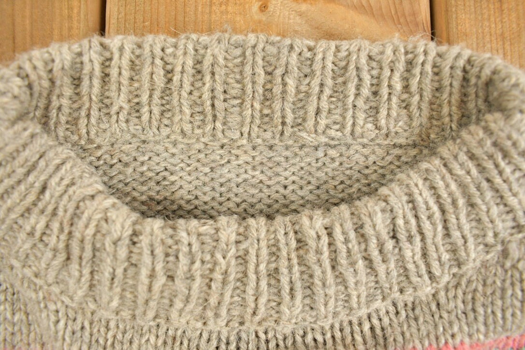 Vintage 1990s Knitted Crewneck Sweater