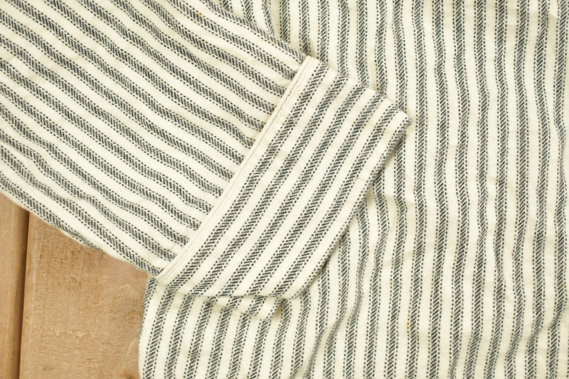 Vintage 1990s Chaps Ralph Lauren Striped Button Up Bed Shirt / 1990s Button Up / Vintage Flannel / Stripy Shirt / Button Down