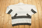 Vintage 1990s Norwegian Knitted Quarter Button Sweater