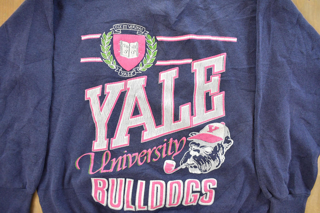 Vintage 1980s Yale University Crewneck Sweatshirt Men's Small