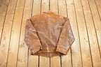 Vintage 1980s Big Iron Leather Biker Jacket