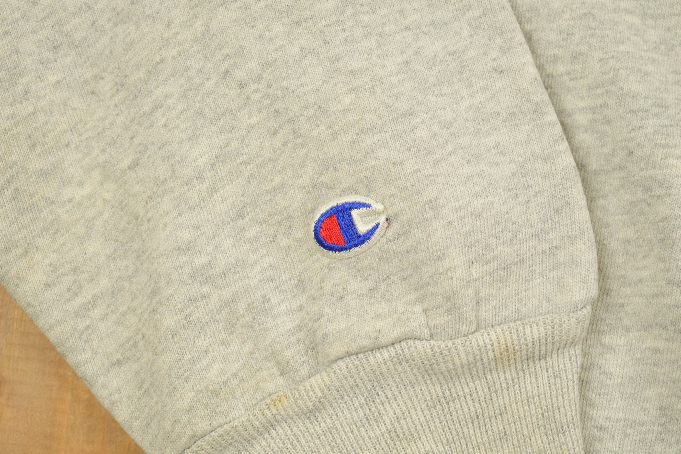 Vintage 1990s Champion Blank Grey Crewneck Sweatshirt