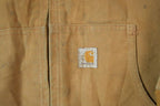 Vintage 1990s Distressed Carhartt Blanket Lined Jacket Made In USA