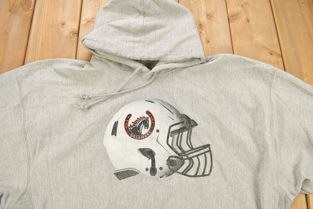 Vintage 1990s University Of Delaware Football Collegiate Champion Reverse Weave Hoodie