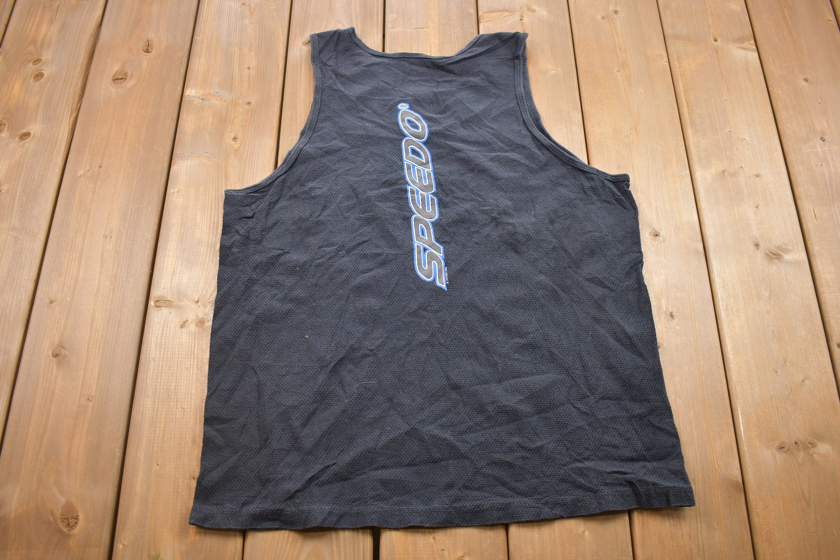 Vintage 1998 Speedo Tank Top Graphic T Shirt