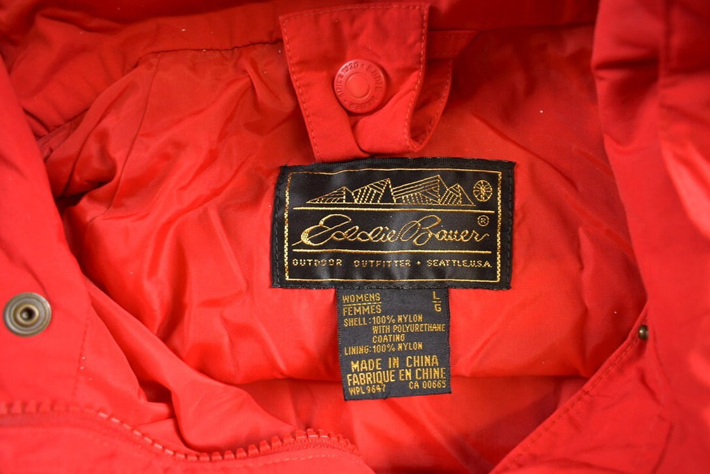 Vintage 1990s Eddie Bauer Windbreaker Jacket  Waterproof Jacket  90s Eddie Bauer  Athletic Zip Up  Vintage Window