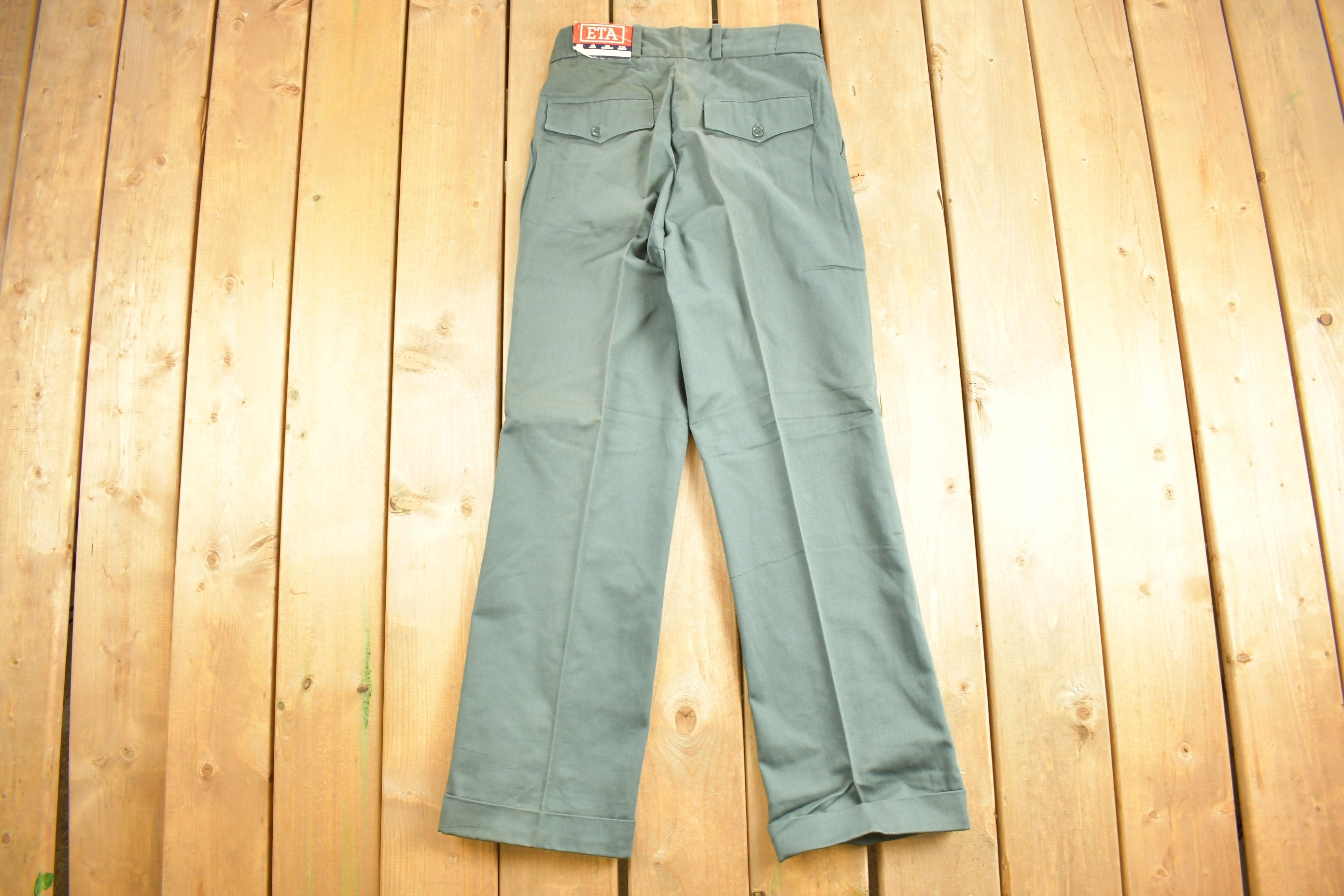 Vintage 1990s Grey ETA Trousers Size 30 x 30