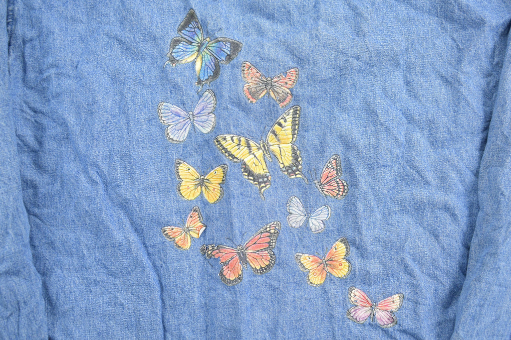 Vintage 1990s Cactus Clothing Button Up Denim Shirt