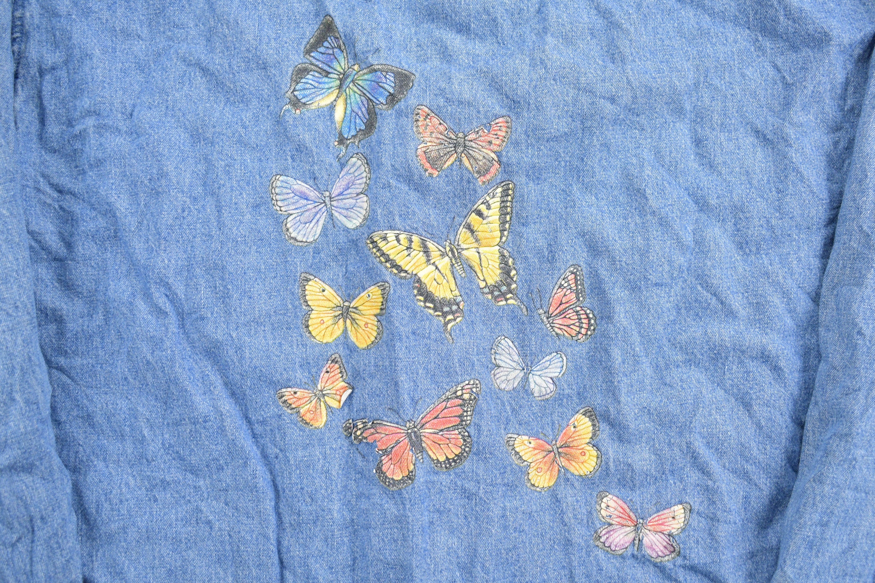Vintage 1990s Cactus Clothing Button Up Denim Shirt
