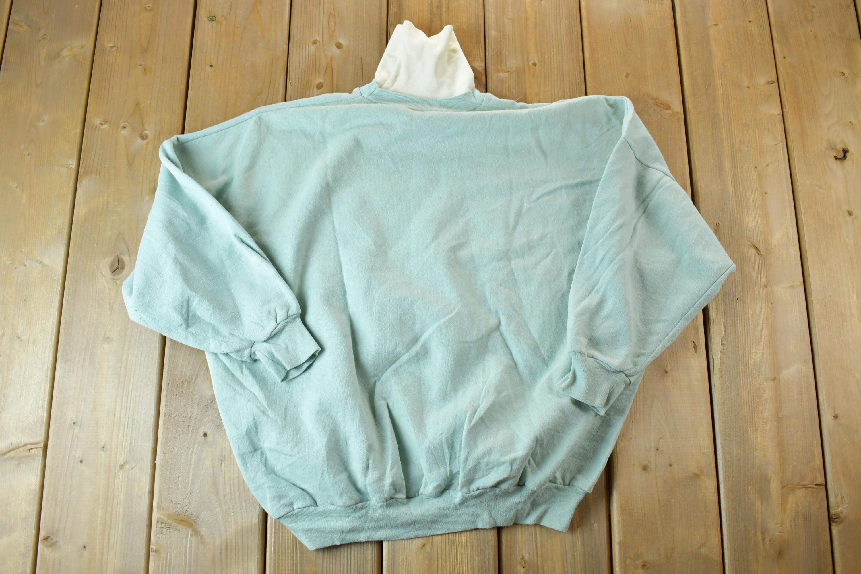 Vintage 1990s Winter Carriage Ride Horse Turtleneck
