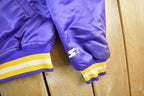 Vintage 1990s Minnesota Vikings Team Starter Pro Line NFL Satin Snap On Jacket
