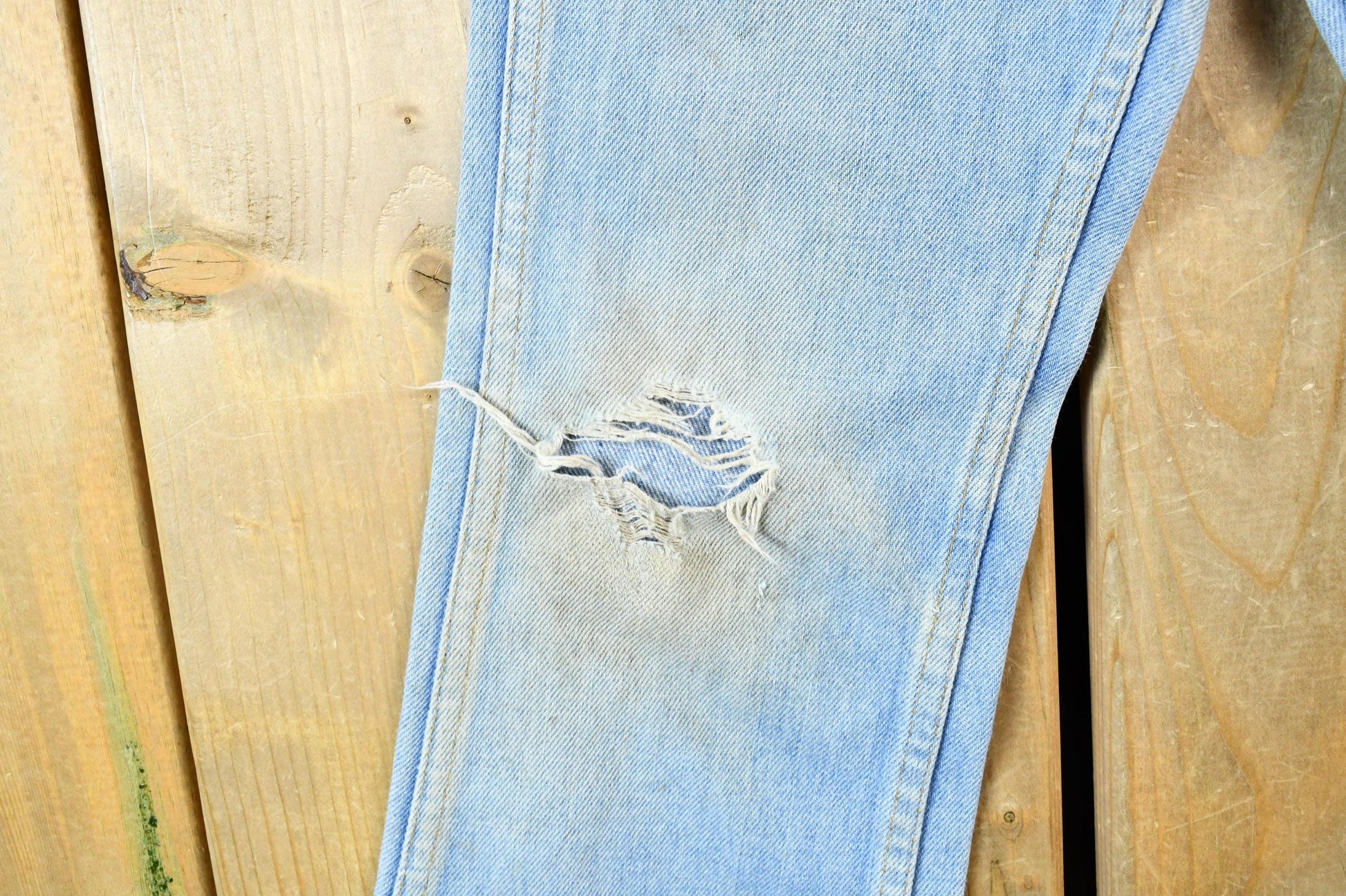 Vintage 1980s Distressed Women's Sears Perma Prest Jeans Size 24 x 22