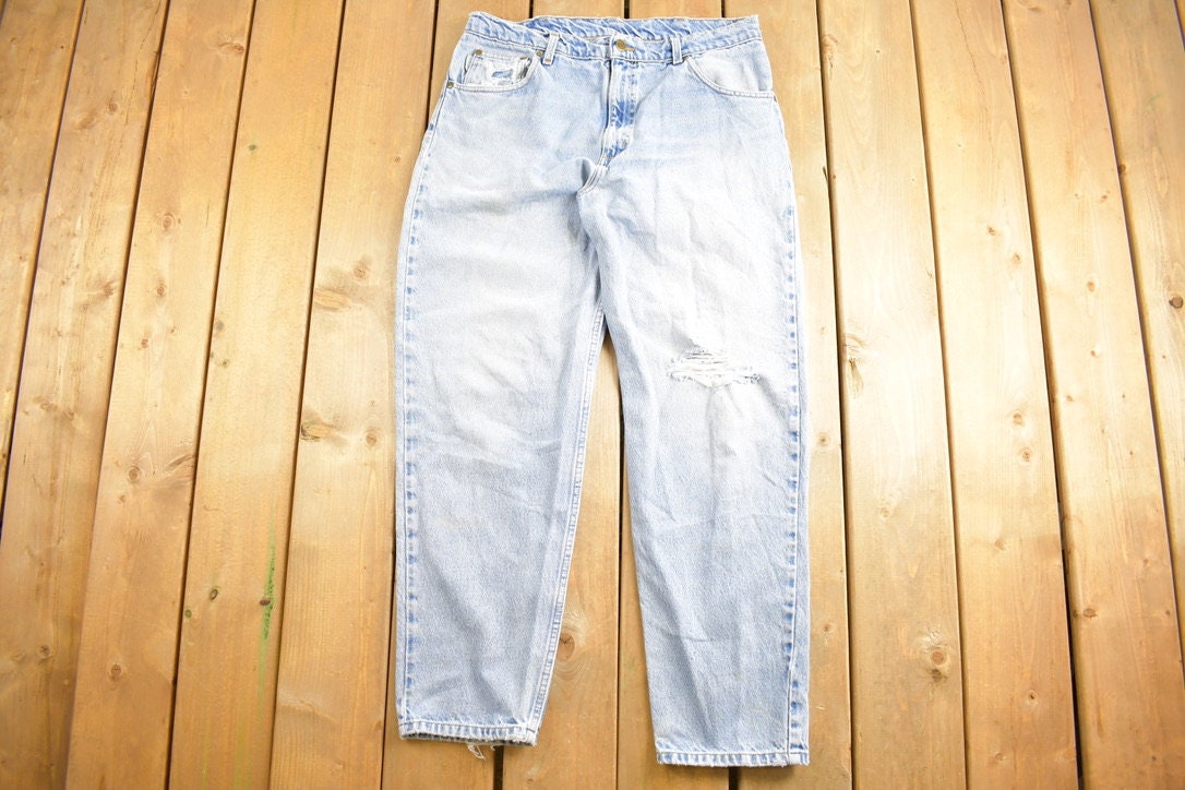 Vintage 1990s Carhartt Light Wash Jeans Size 34 x 29