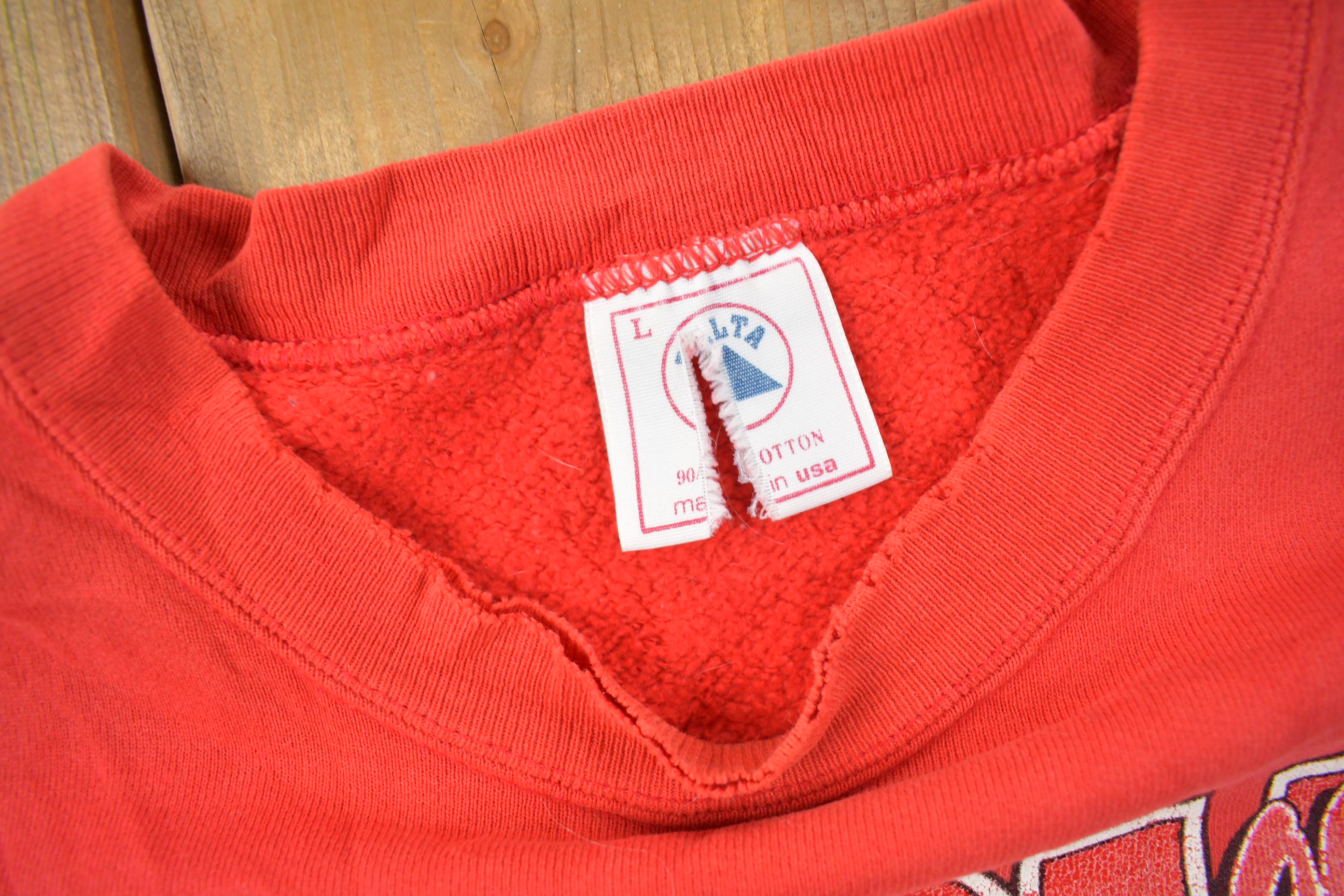 Vintage 1990s Ohio State University Buckeyes Collegiate NCAA Crewneck Made In USA Size L