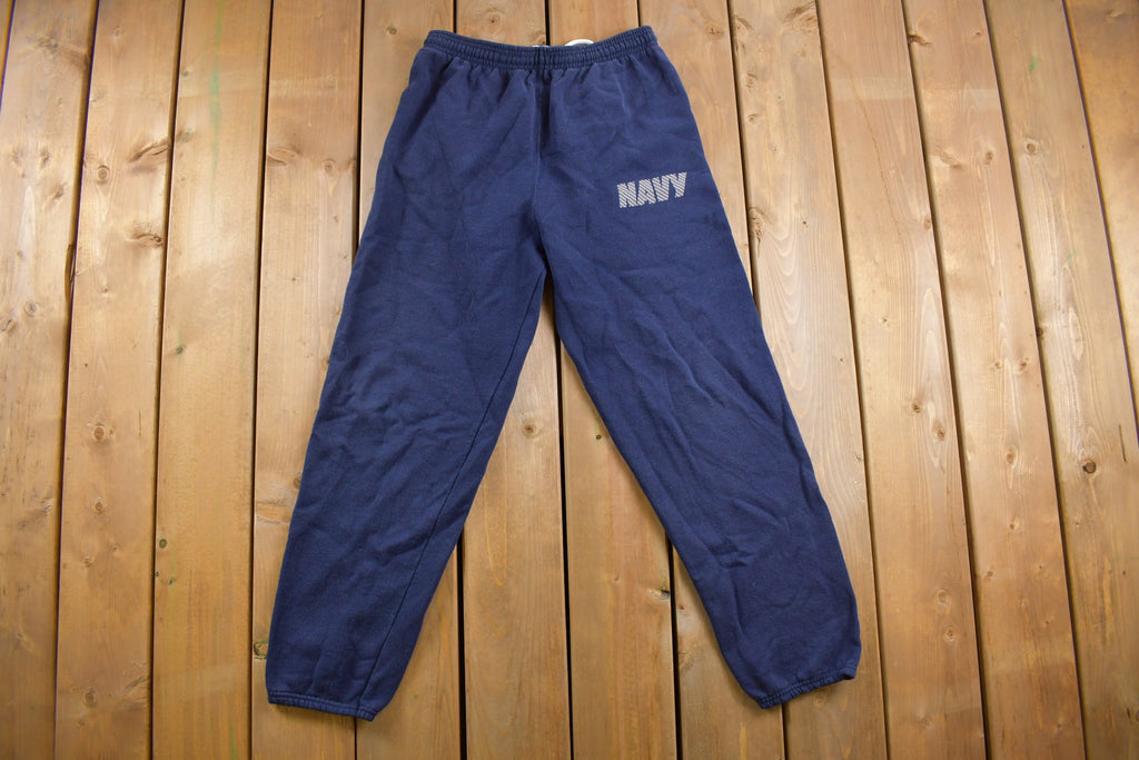 Vintage 1990's Navy Reflective 3M Sweatpants Size M