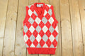 Vintage 1970s Club Wool Argyle Sweater Vest