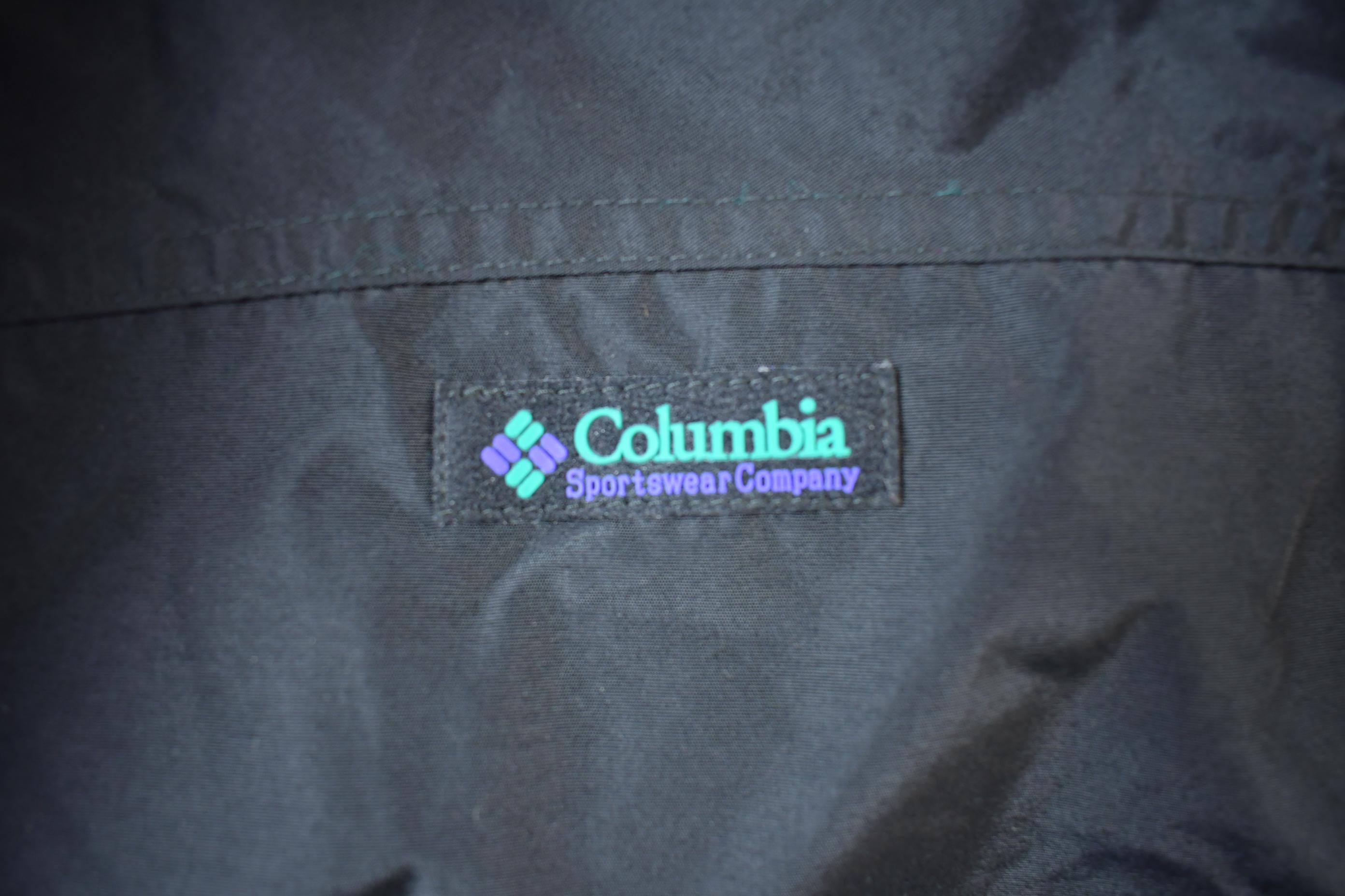 Vintage 1990s Columbia Sports Bright Coloured Light Jacket Windbreaker