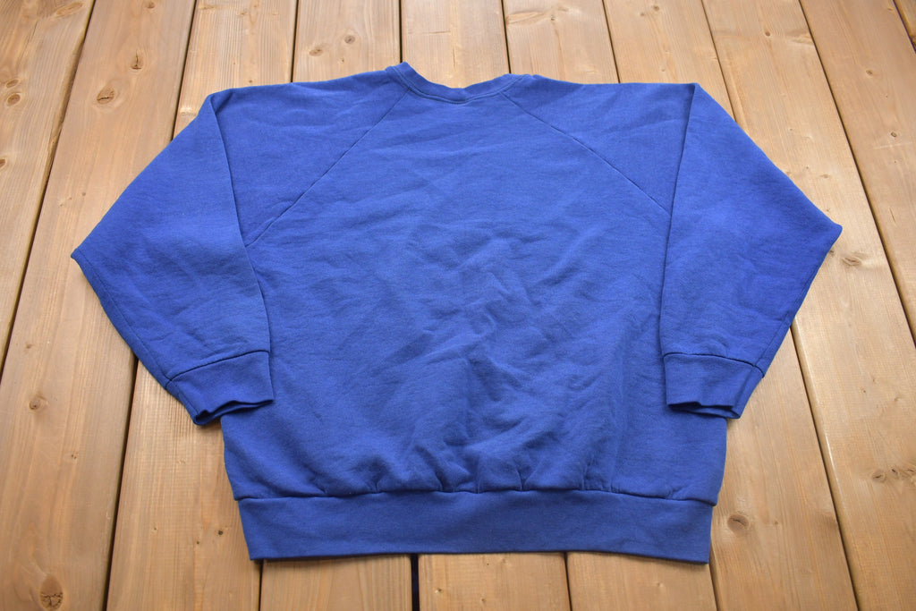 Vintage 1990s Blank Raglan Crewneck Sweatshirt