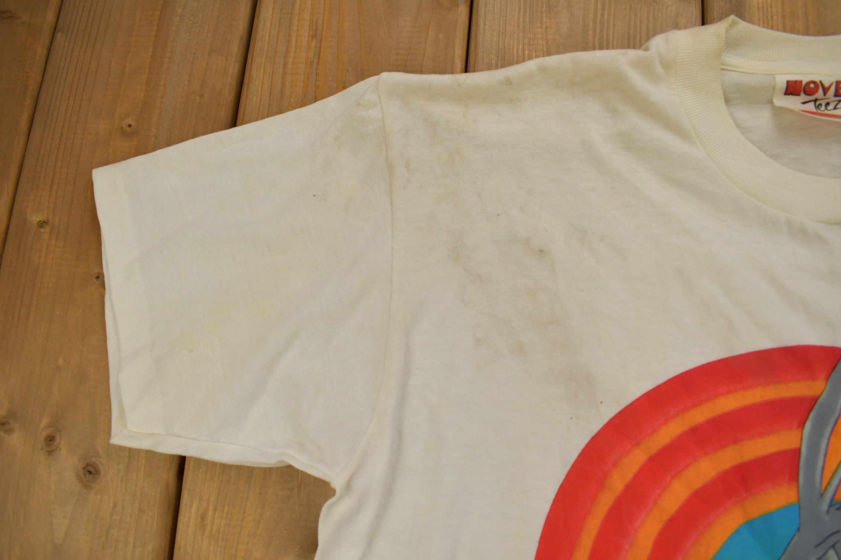 Vintage 1990 Bugs Bunny Birthday Looney Tunes Cartoon Promo T-Shirt